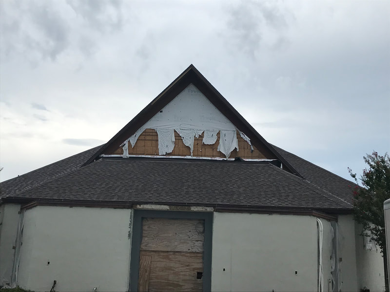 Church damaged by Hurricane Michael