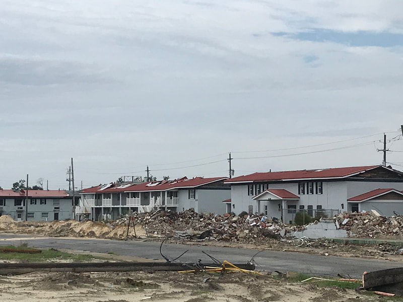 Panama City damage from hurricane